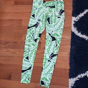 Alo green palm print S